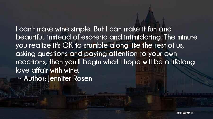 Simple And Beautiful Quotes By Jennifer Rosen