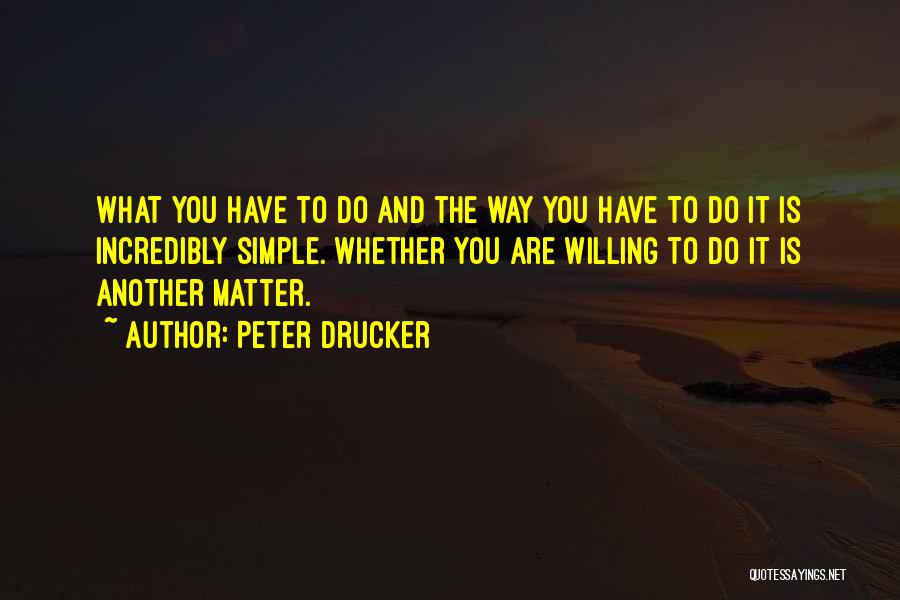 Simple And Motivational Quotes By Peter Drucker