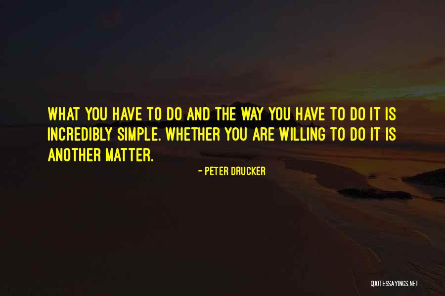 Simple And Motivational Quotes By Peter Drucker