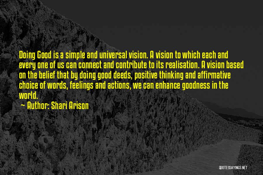 Simple And Positive Quotes By Shari Arison