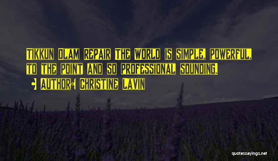 Simple And Powerful Quotes By Christine Lavin