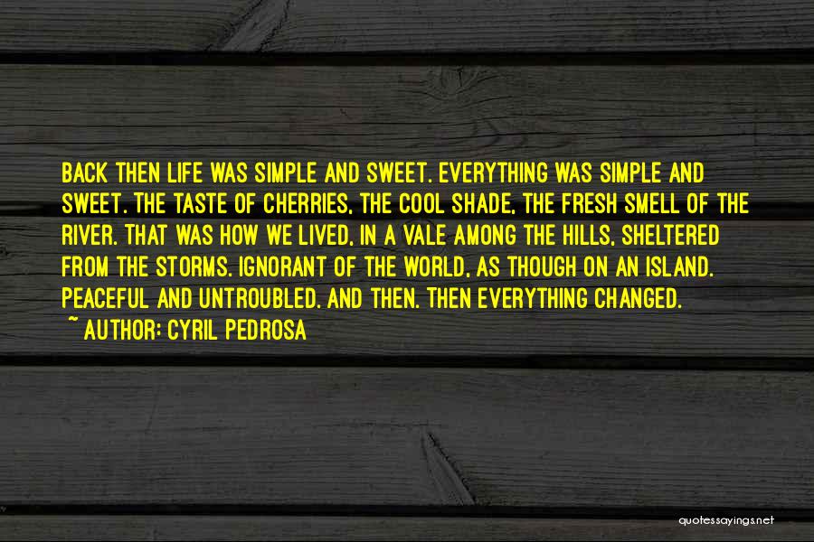 Simple And Sweet Quotes By Cyril Pedrosa