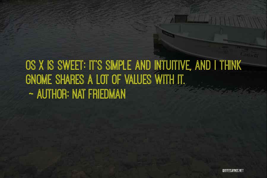 Simple And Sweet Quotes By Nat Friedman