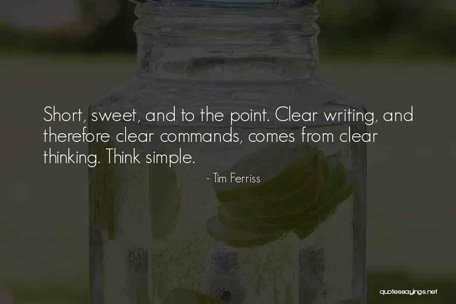 Simple And Sweet Short Quotes By Tim Ferriss