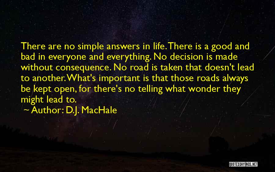 Simple Answers Quotes By D.J. MacHale