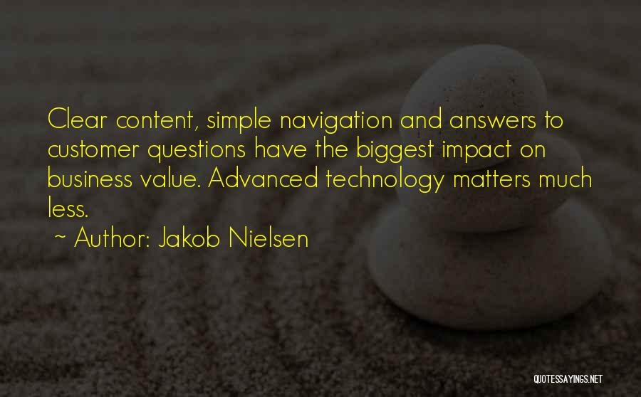 Simple Answers Quotes By Jakob Nielsen