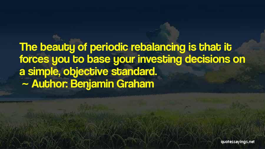 Simple Beauty Quotes By Benjamin Graham