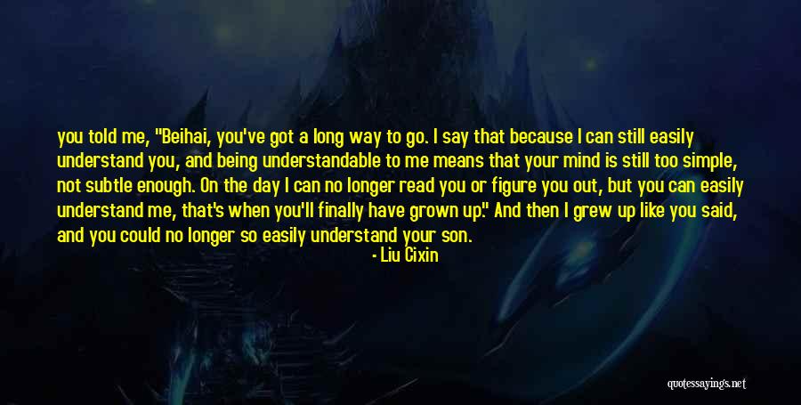 Simple Being Me Quotes By Liu Cixin