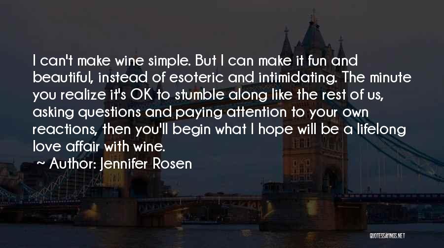 Simple But Beautiful Quotes By Jennifer Rosen