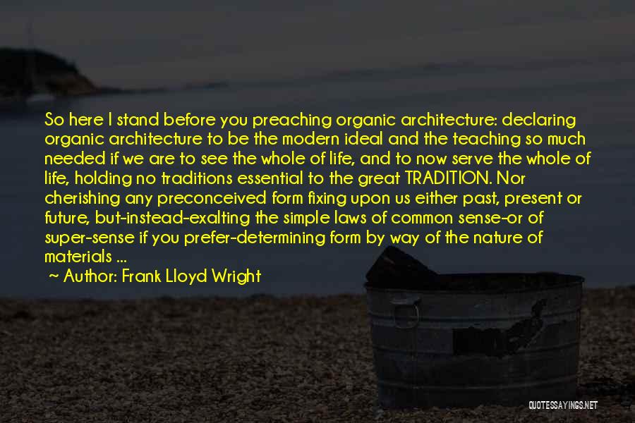 Simple But Great Quotes By Frank Lloyd Wright