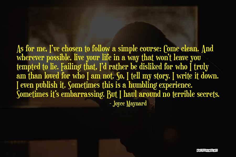 Simple But Terrible Quotes By Joyce Maynard Simple But Terrible Quotes By Joyce Maynard