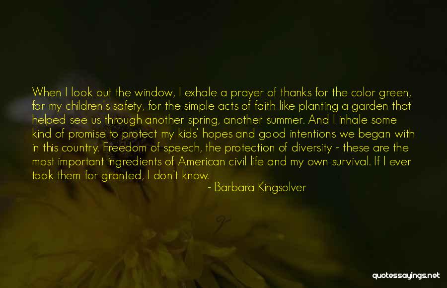 Simple Country Life Quotes By Barbara Kingsolver