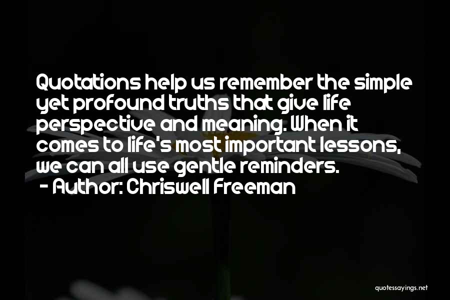 Simple Gentle Quotes By Chriswell Freeman