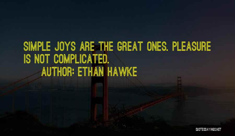Simple Joys Quotes By Ethan Hawke