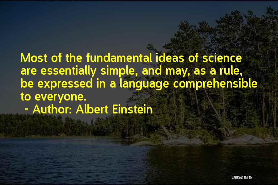 Simple Language Quotes By Albert Einstein