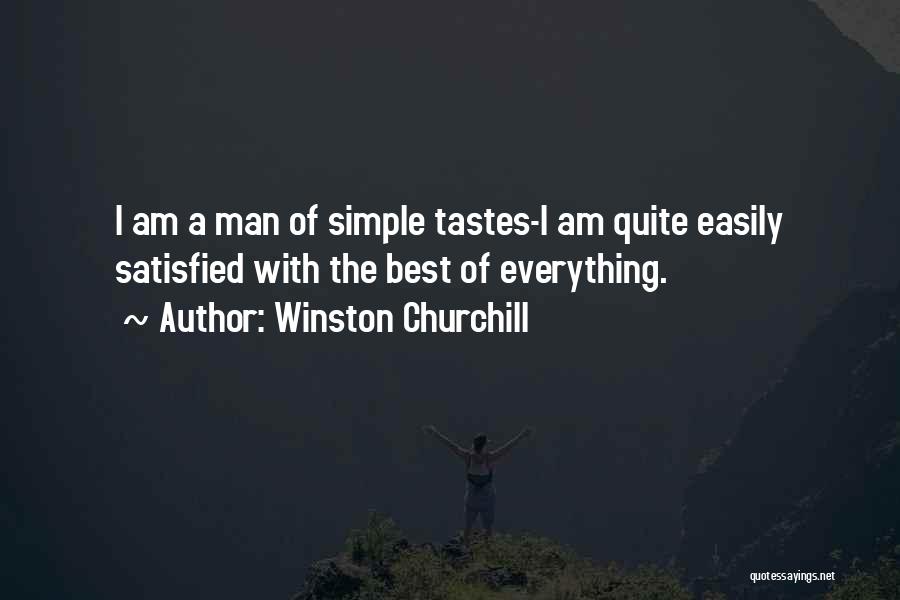 Simple Man Quotes By Winston Churchill