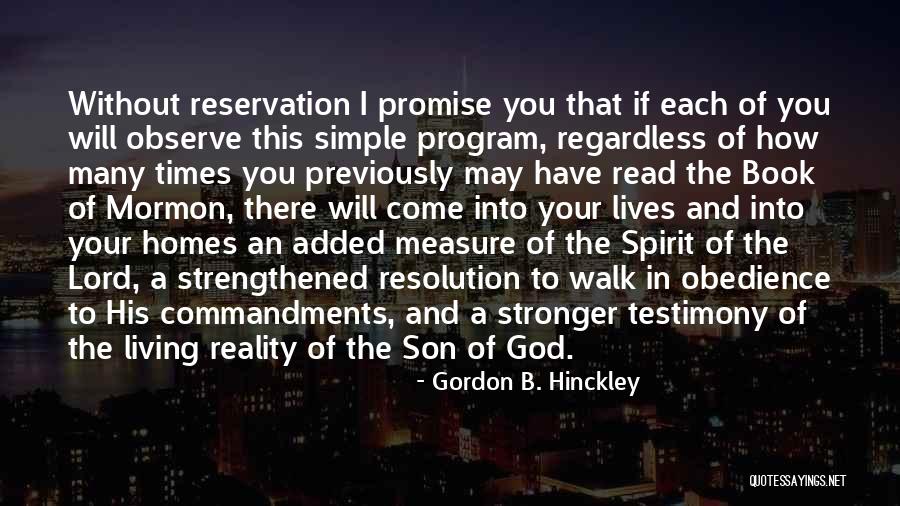 Simple Obedience Quotes By Gordon B. Hinckley Simple Obedience Quotes By Gordon B. Hinckley