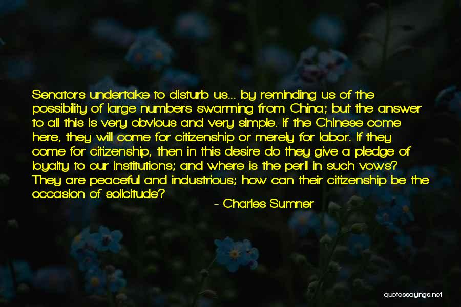 Simple Occasion Quotes By Charles Sumner