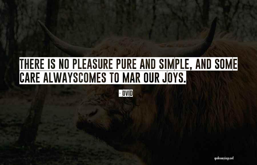 Simple Pleasure Quotes By Ovid