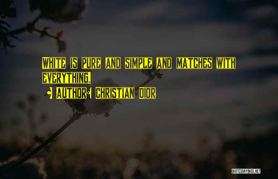 Simple Pure Quotes By Christian Dior