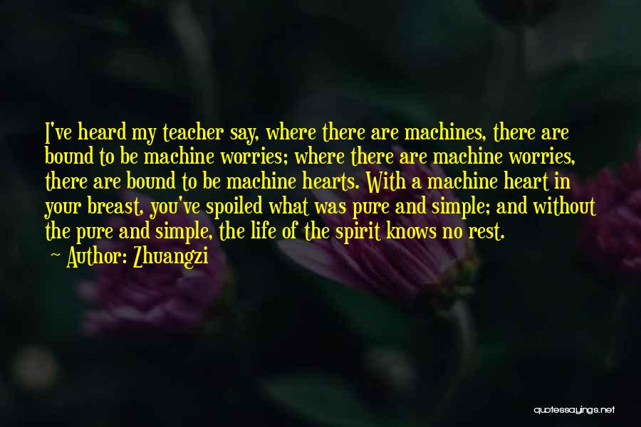 Simple Pure Quotes By Zhuangzi