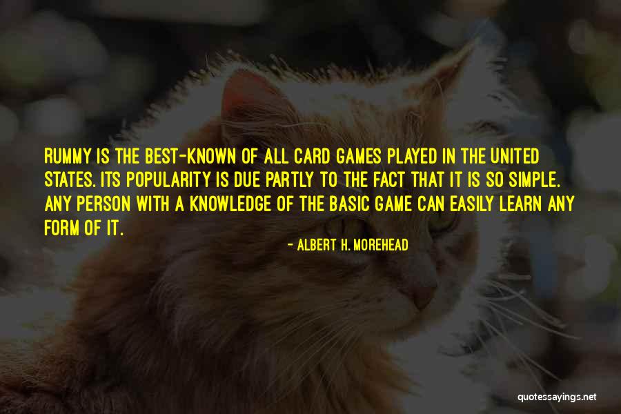 Simple Quotes By Albert H. Morehead