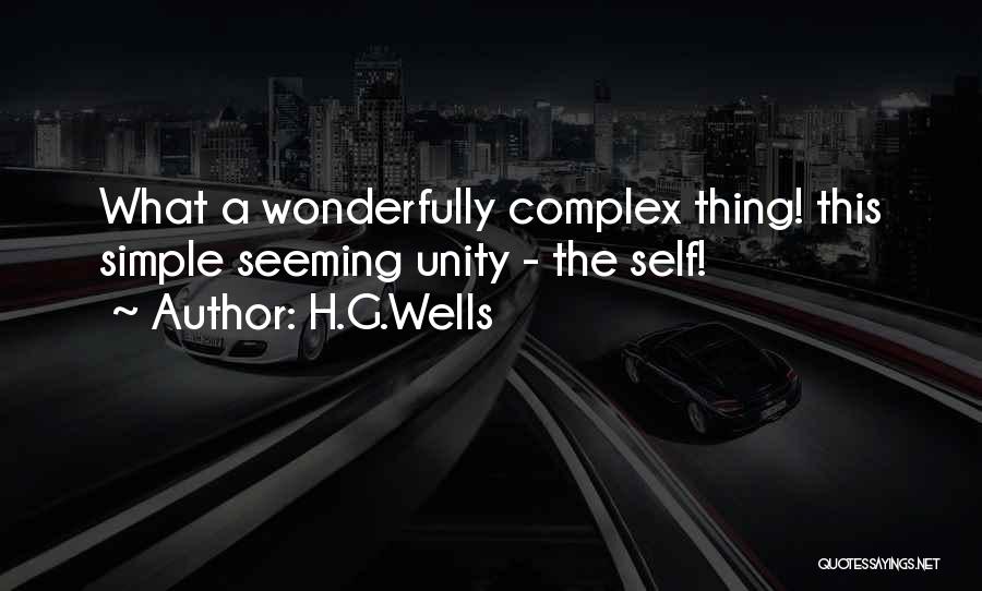 Simple Self Quotes By H.G.Wells