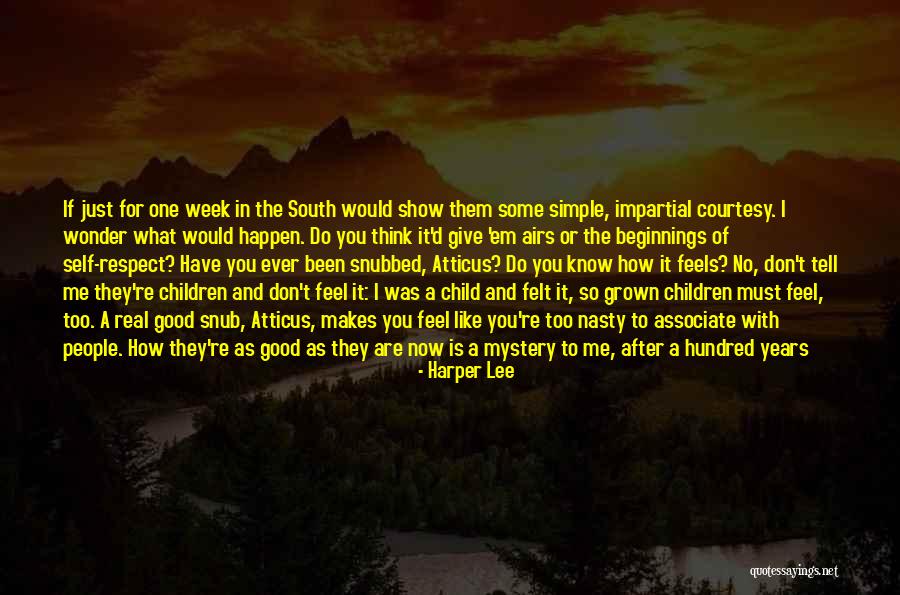 Simple Self Quotes By Harper Lee