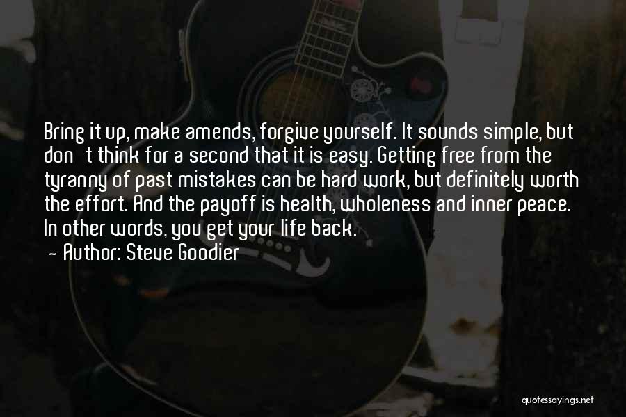 Simple Self Quotes By Steve Goodier