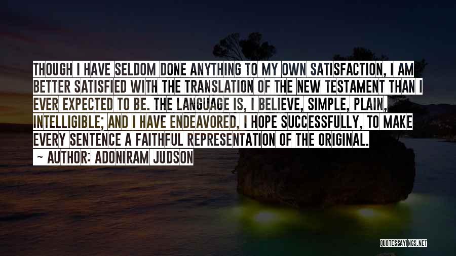 Simple Sentence Quotes By Adoniram Judson