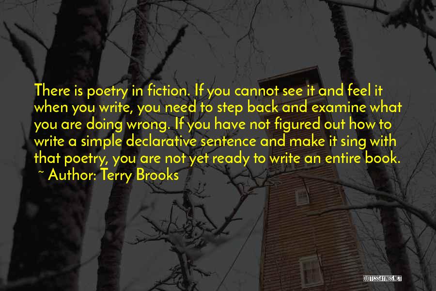 Simple Sentence Quotes By Terry Brooks