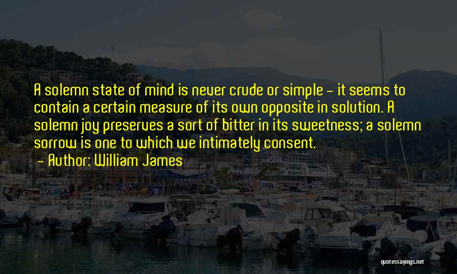 Simple Solution Quotes By William James