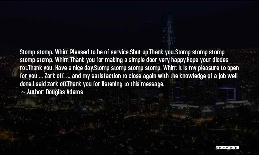 Simple Thank You Quotes By Douglas Adams