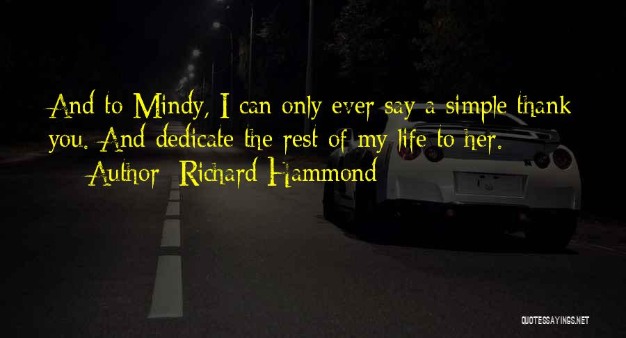 Simple Thank You Quotes By Richard Hammond