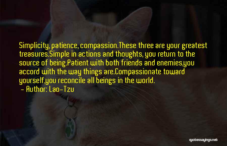 Simple Treasures Quotes By Lao-Tzu