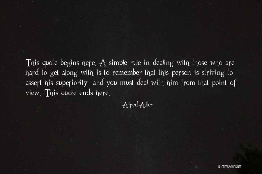 Simple View Quotes By Alfred Adler Simple View Quotes By Alfred Adler