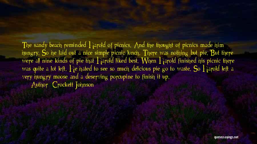 Simple Waste Quotes By Crockett Johnson