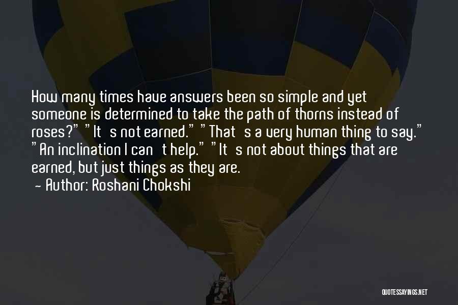 Simple Yet Quotes By Roshani Chokshi