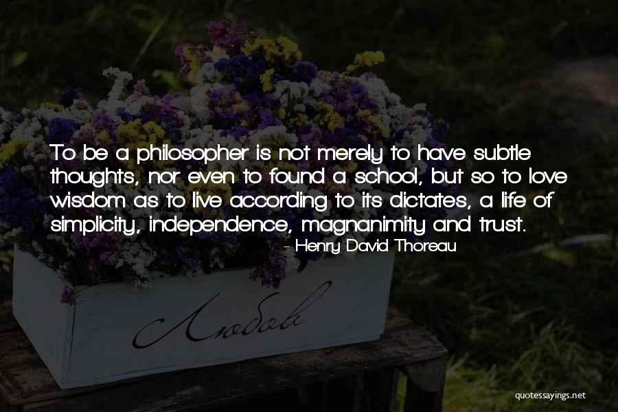 Simplicity And Love Quotes By Henry David Thoreau