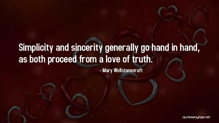 Simplicity And Love Quotes By Mary Wollstonecraft