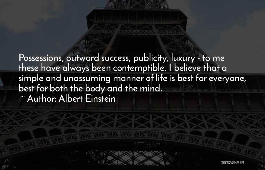 Simplicity And Success Quotes By Albert Einstein
