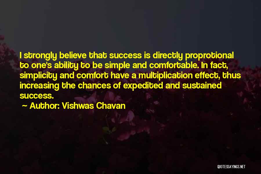 Simplicity And Success Quotes By Vishwas Chavan