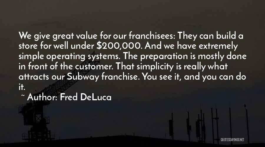 Simplicity Attracts Quotes By Fred DeLuca