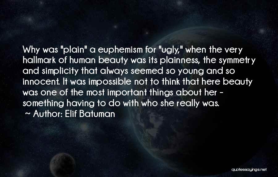 Simplicity Beauty Quotes By Elif Batuman