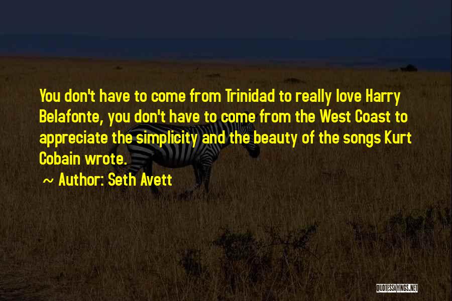 Simplicity Beauty Quotes By Seth Avett