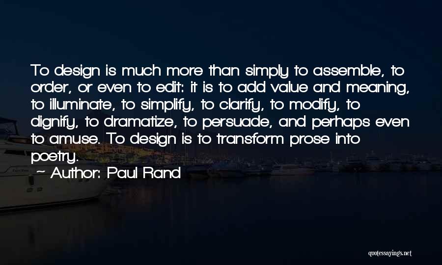 Simplify Design Quotes By Paul Rand