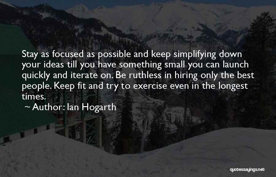 Simplifying Quotes By Ian Hogarth