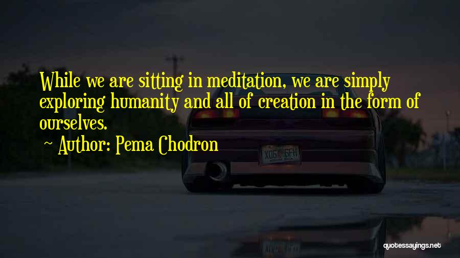 Simply Sitting Quotes By Pema Chodron