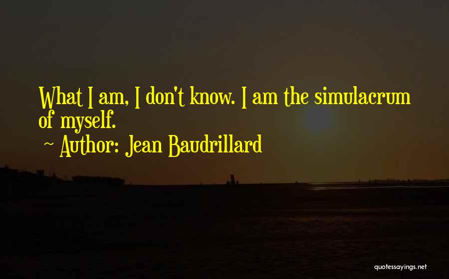 Simulacrum Quotes By Jean Baudrillard