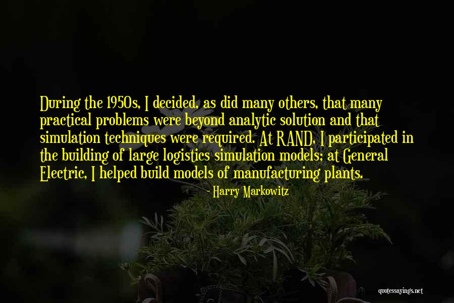 Simulation Quotes By Harry Markowitz Simulation Quotes By Harry Markowitz